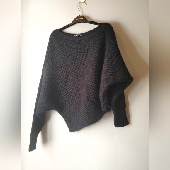 T by Alexander Wang Chunky Mohair Asymmetrical Sweater Size XS - Picture 4 of 9